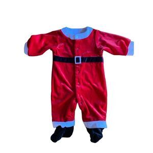 Just one year/Carter’s unisex one piece Santa suit/Christmas/size 3/6 months